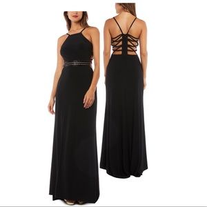 Morgan & Co Long Black party dress Dress Size:9/10